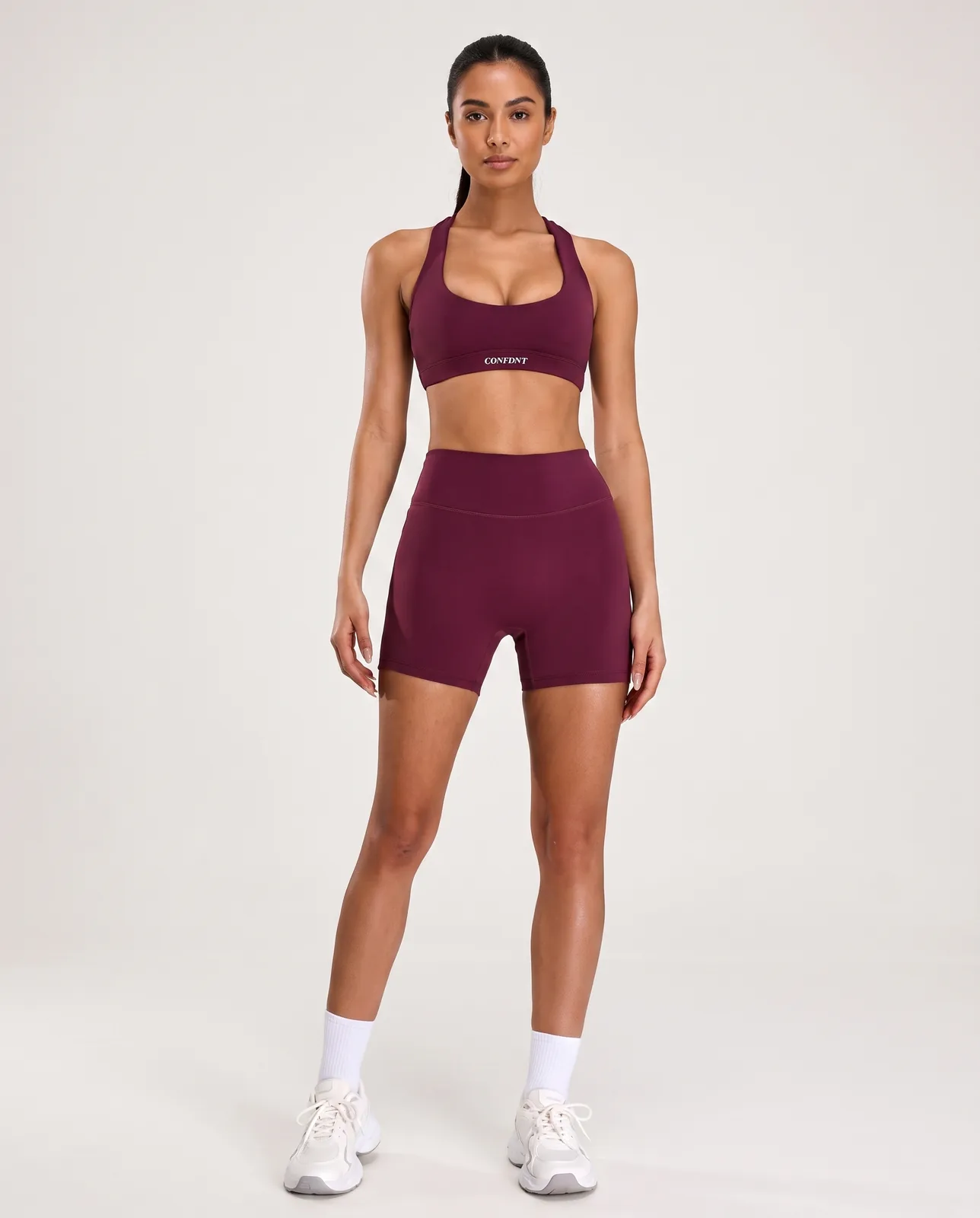 Racerback Bra & Biker Shorts Set — CONFDNT