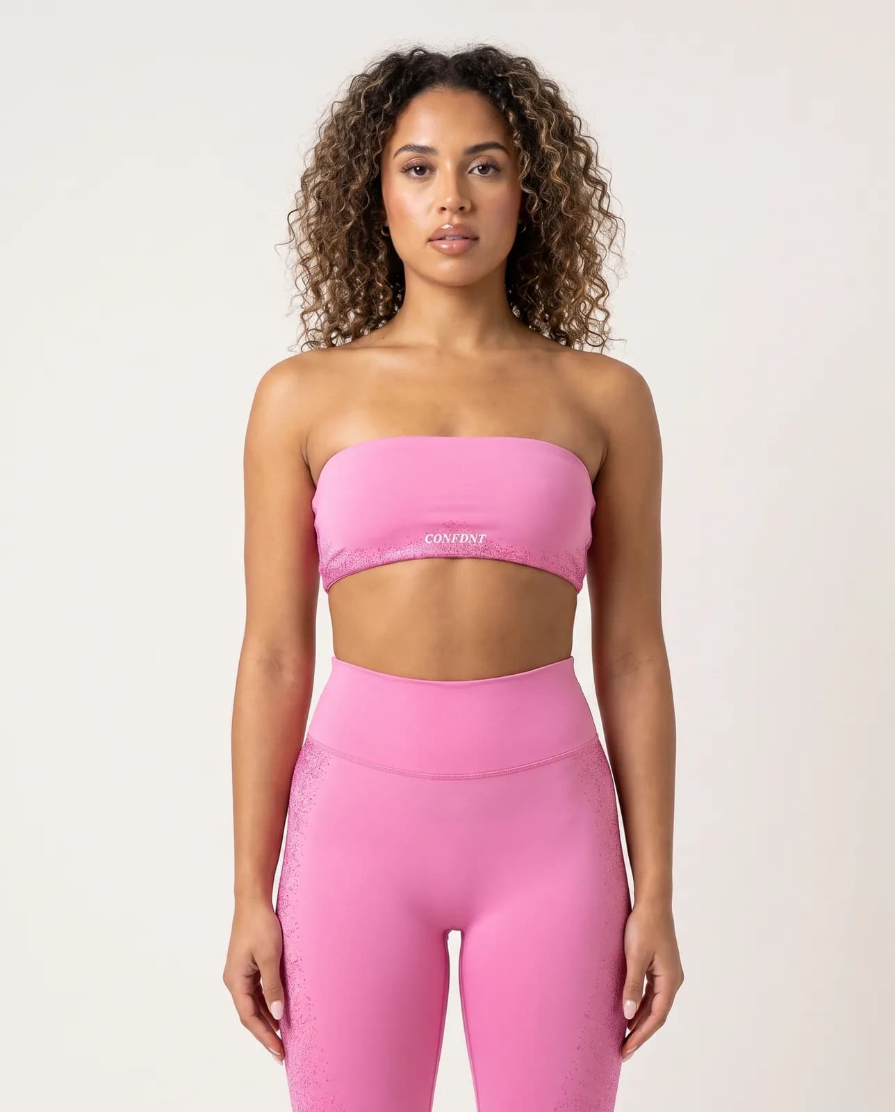 Glitter-trim Bandeau & Leggings Set — CONFDNT