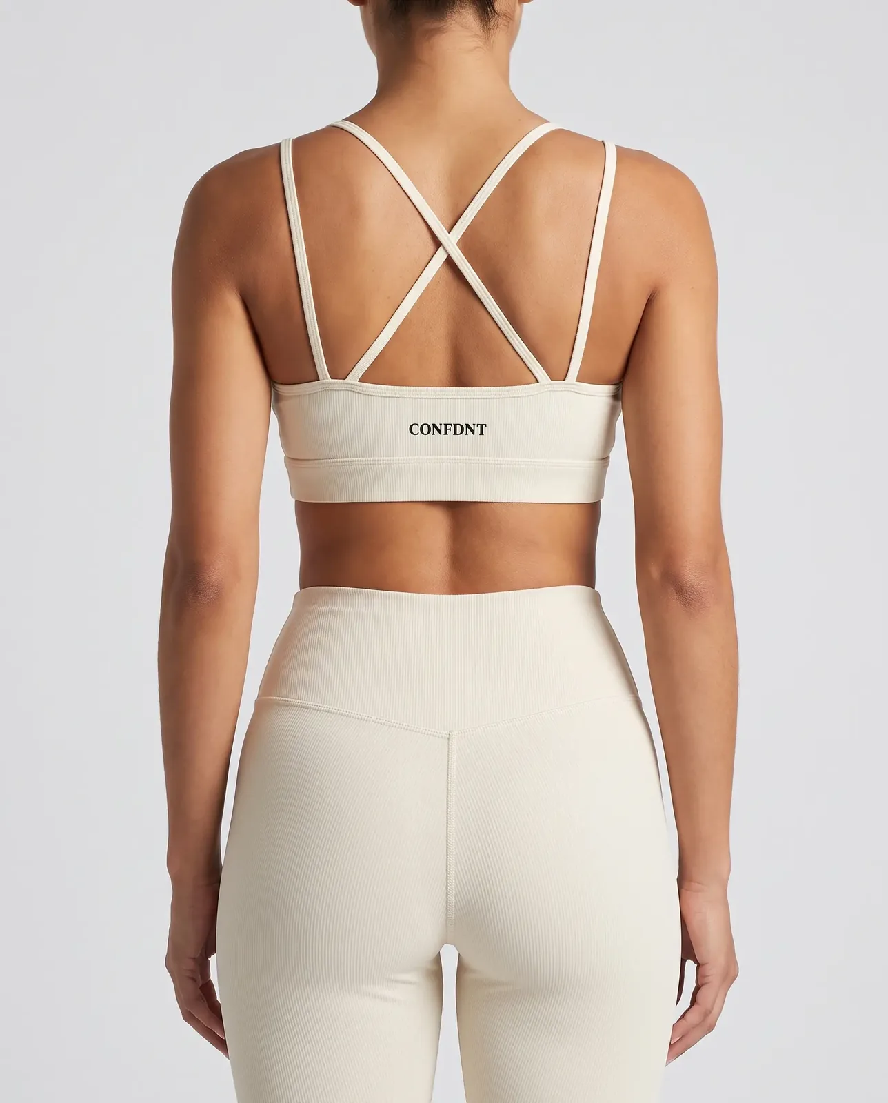 Cami Bra & Leggings Set — Beige