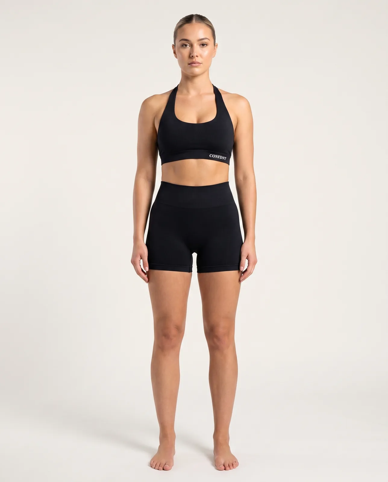 Halter Bra & Seamless Shorts Set — CONFDNT