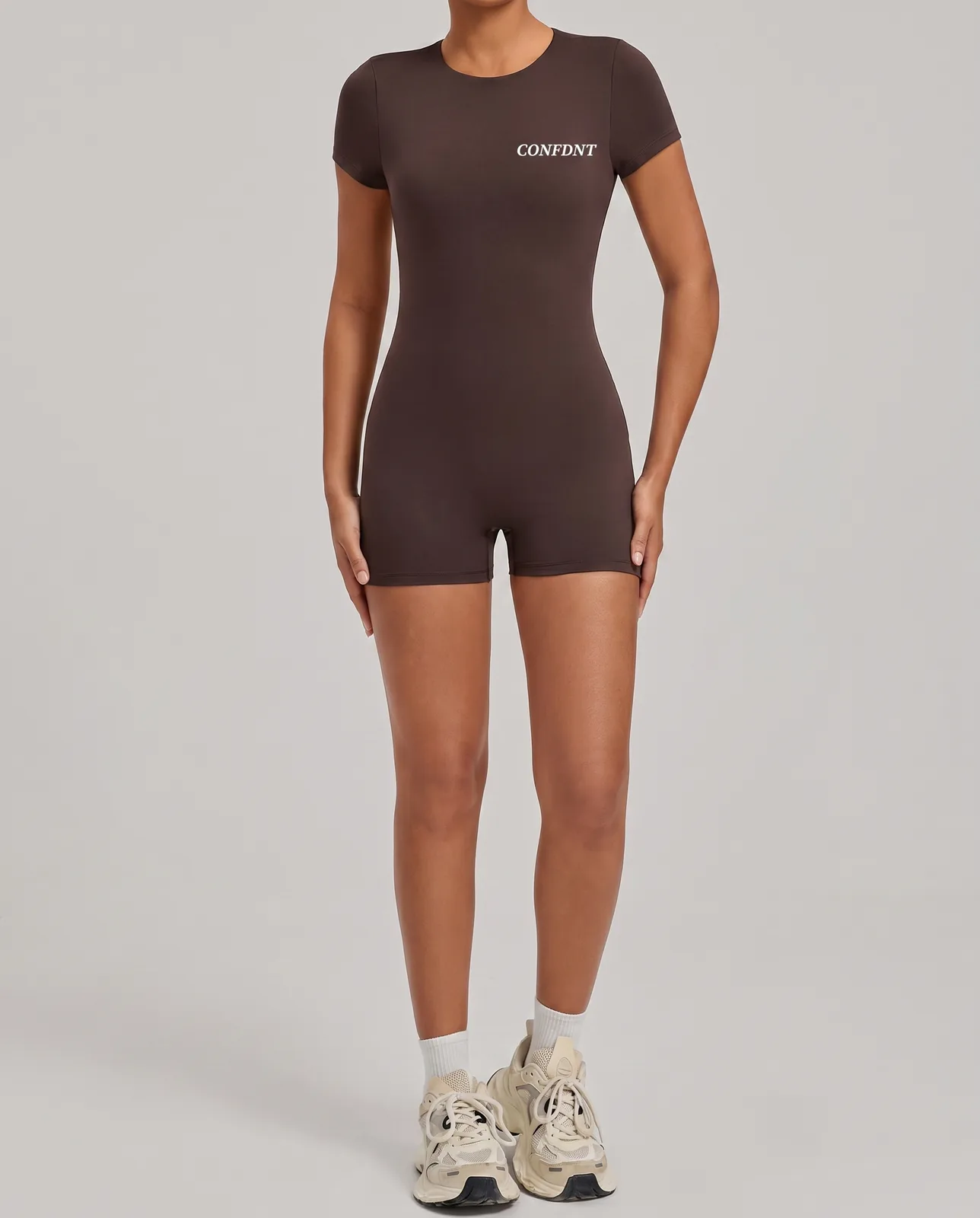 Short-sleeve Romper — CONFDNT