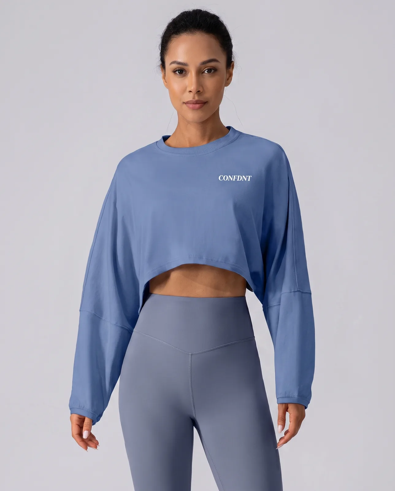 Oversized Crop Sweatshirt & Leggings Set — CONFDNT